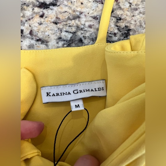 NWT Karina Grimaldi Bow Tie Romper - Picture 2 of 2